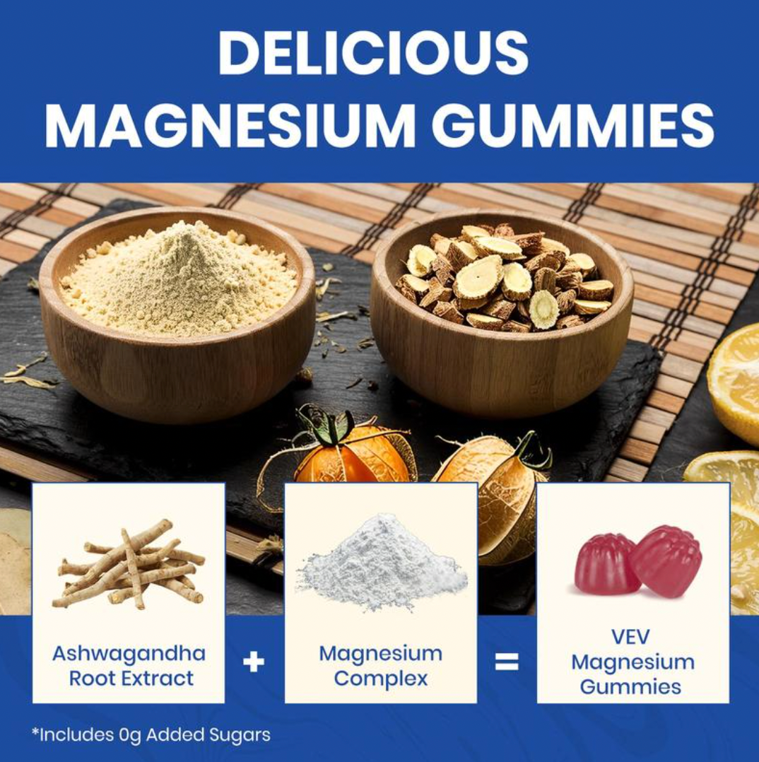 14-in-1 Magnesium Complex Gummies - Ultimate Relaxation, Mood & Bone Support