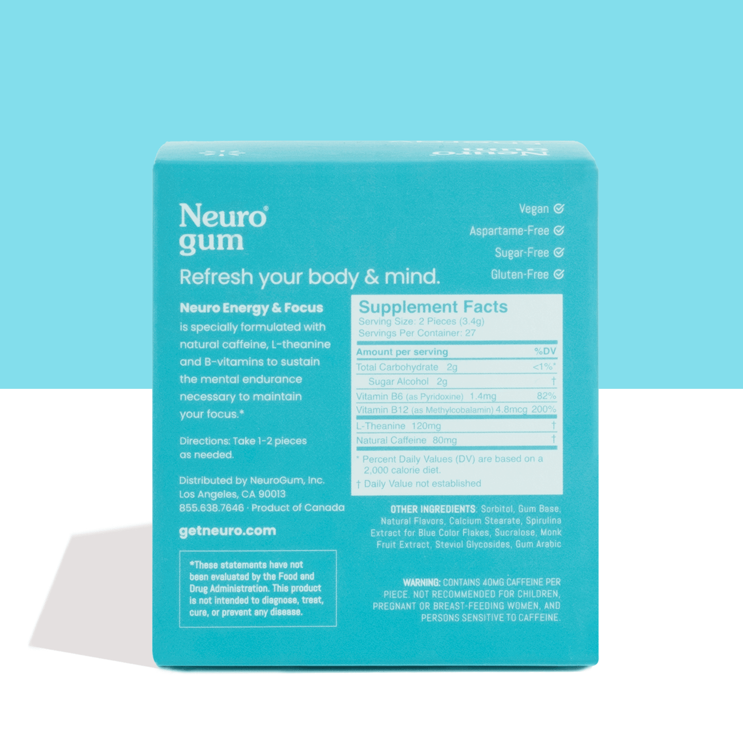 NeuroGum - Energy & Focus - 30 pieces
