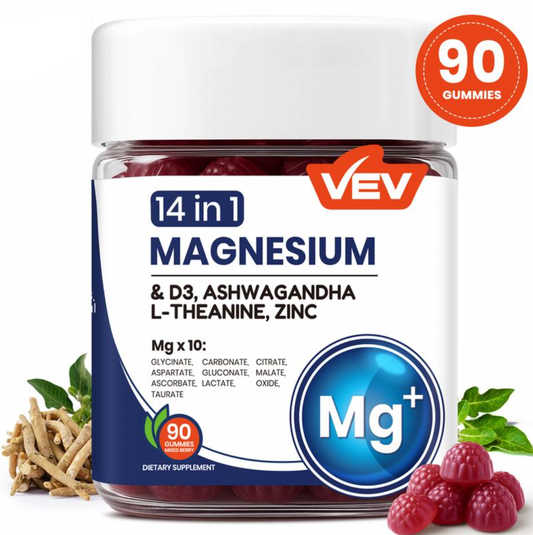 14-in-1 Magnesium Complex Gummies - Ultimate Relaxation, Mood & Bone Support