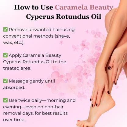 Oil for Natural Permanent Hair Reduction