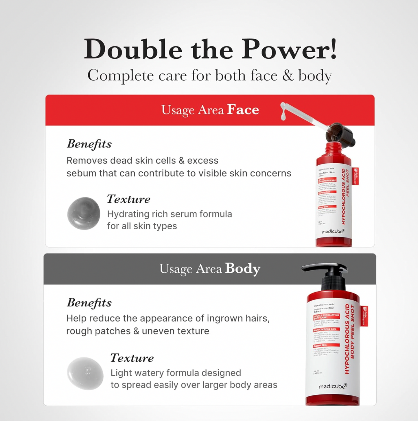 Hypochlorous Acid Peel Shot Exfoliating Duo