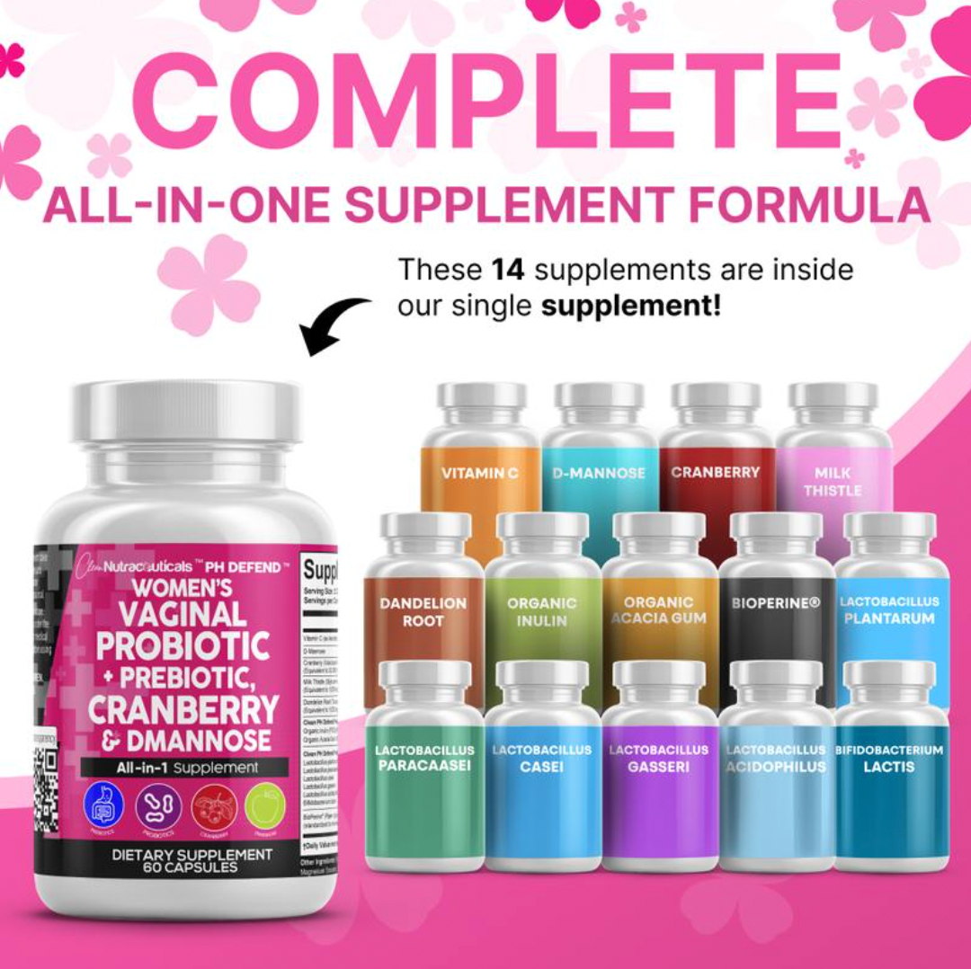 PH Defend Probiotics for Women Balance with Prebiotics Cranberry