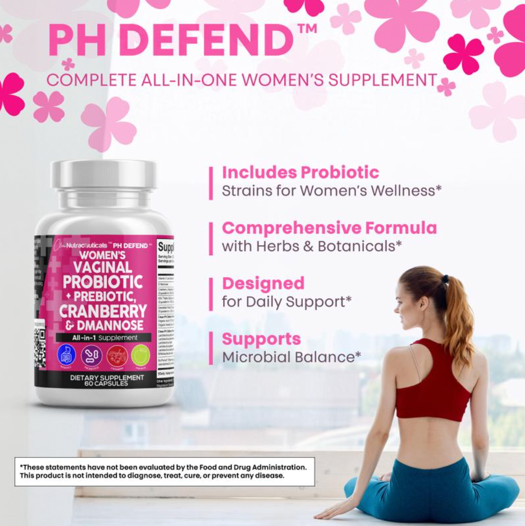 PH Defend Probiotics for Women Balance with Prebiotics Cranberry