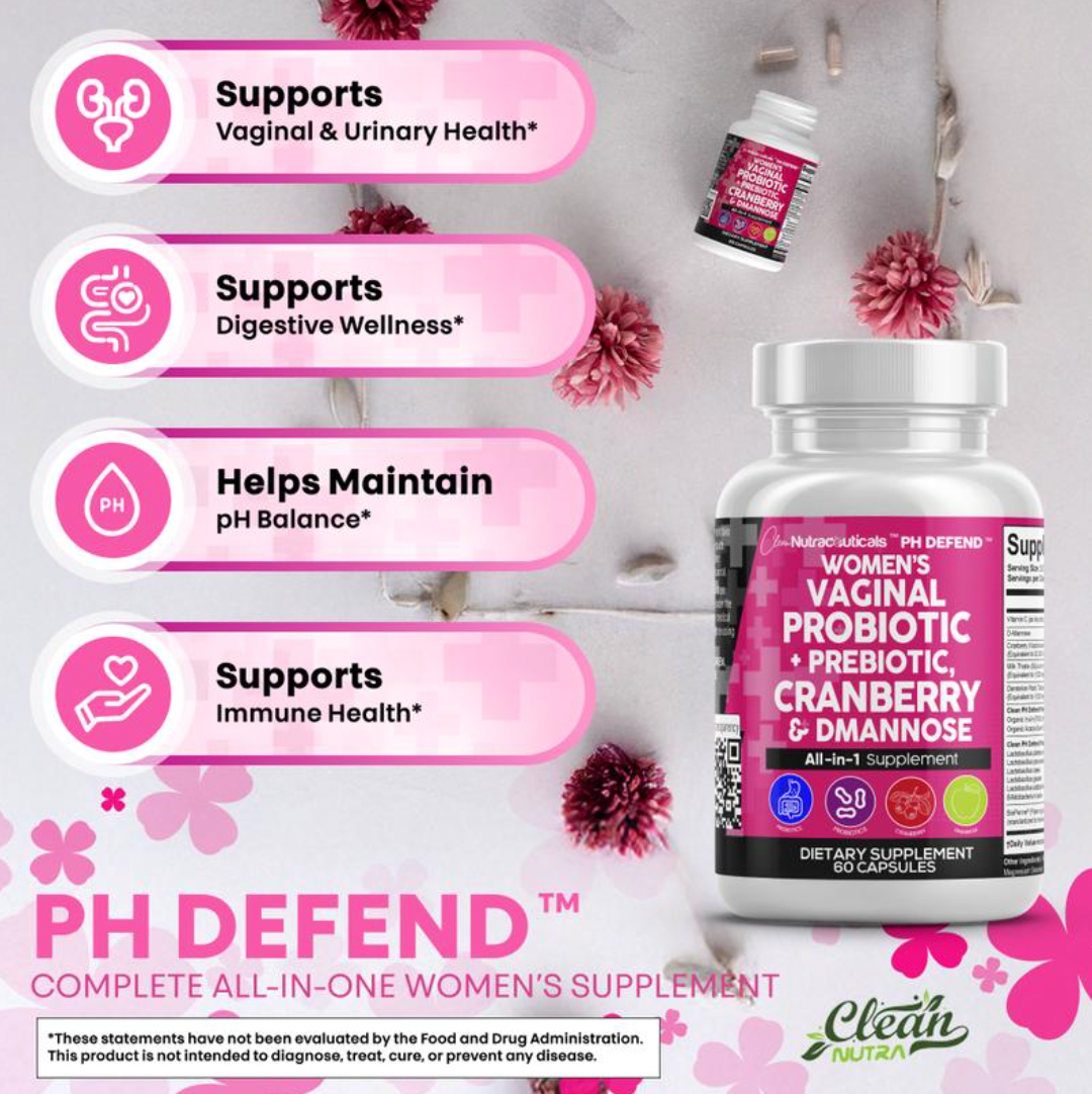 PH Defend Probiotics for Women Balance with Prebiotics Cranberry