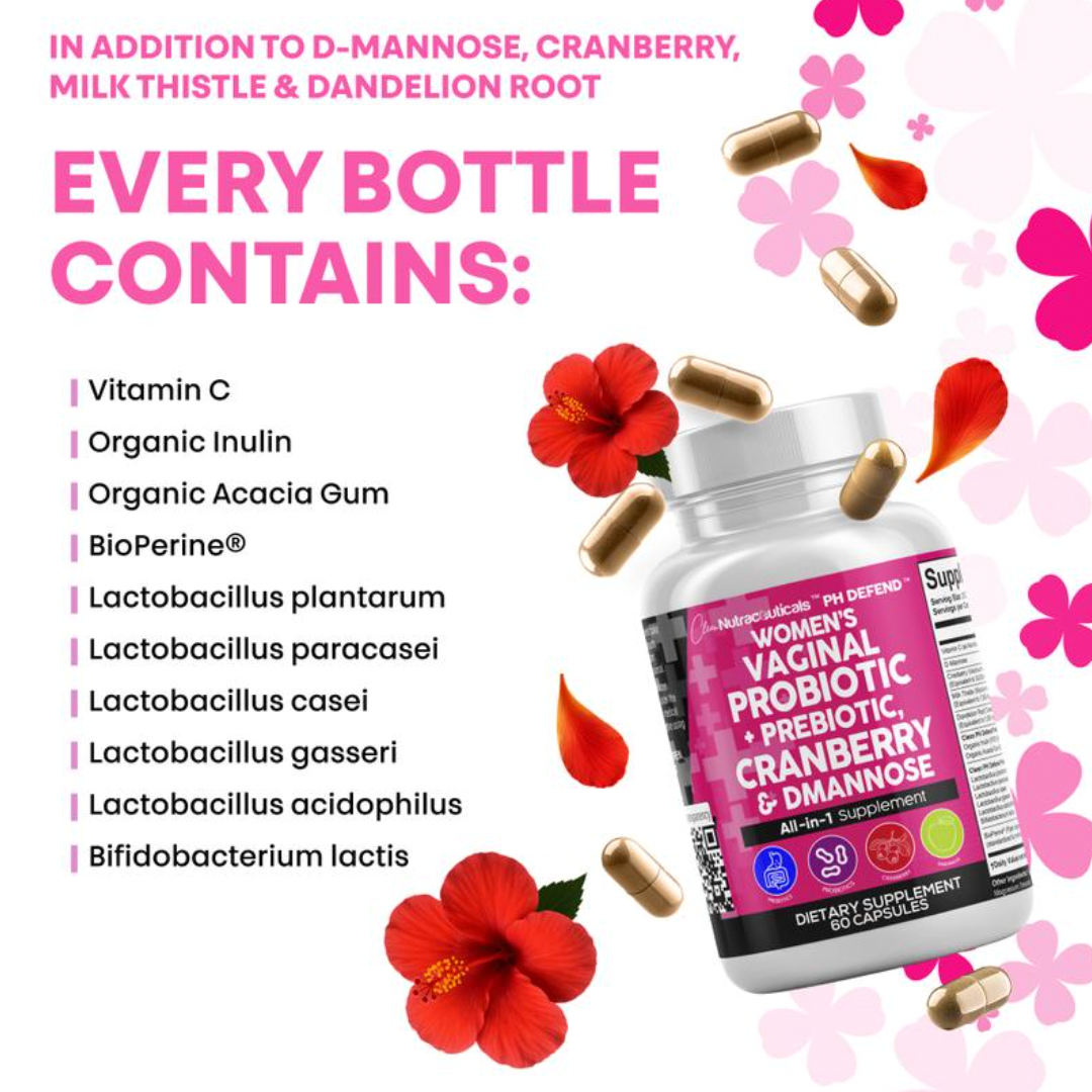 PH Defend Probiotics for Women Balance with Prebiotics Cranberry