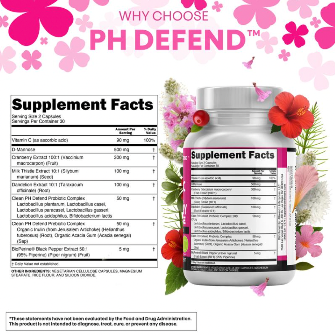 PH Defend Probiotics for Women Balance with Prebiotics Cranberry