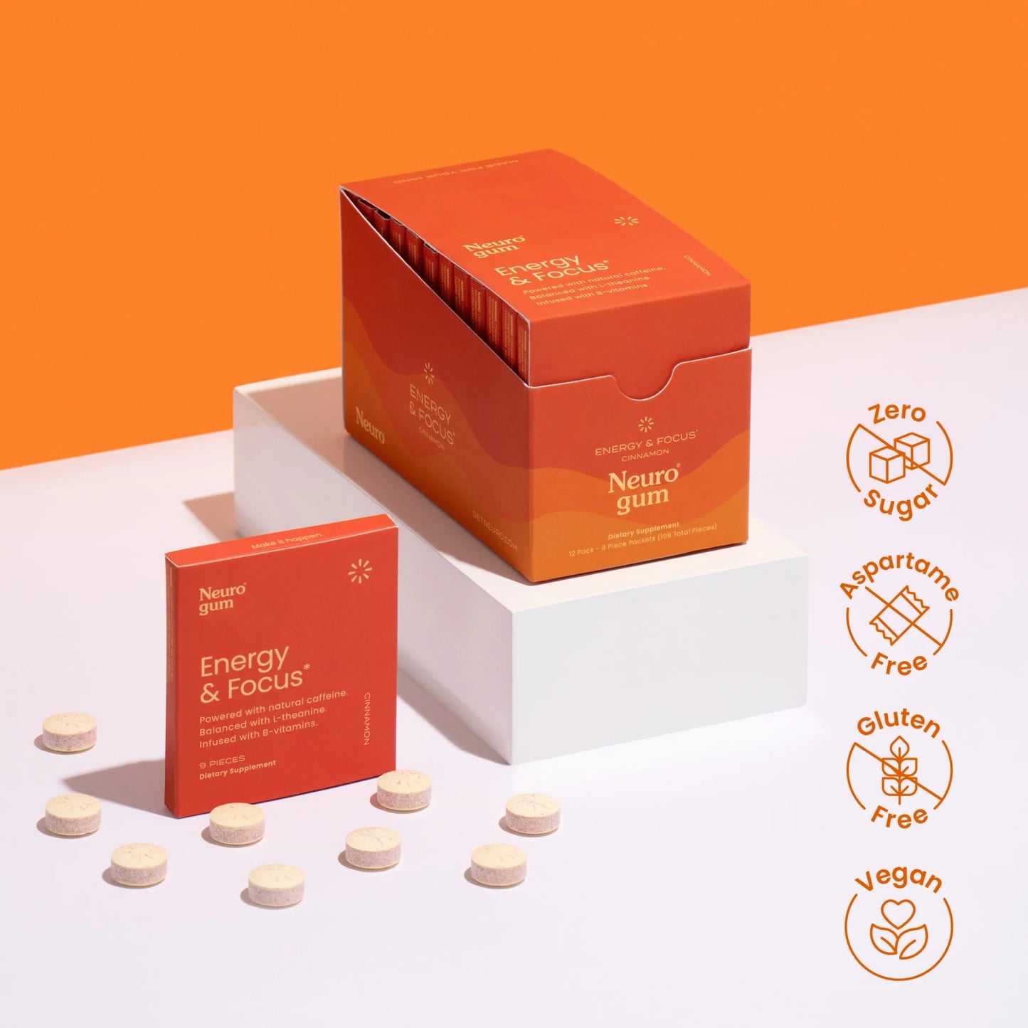 NeuroGum - Energy & Focus - 30 pieces