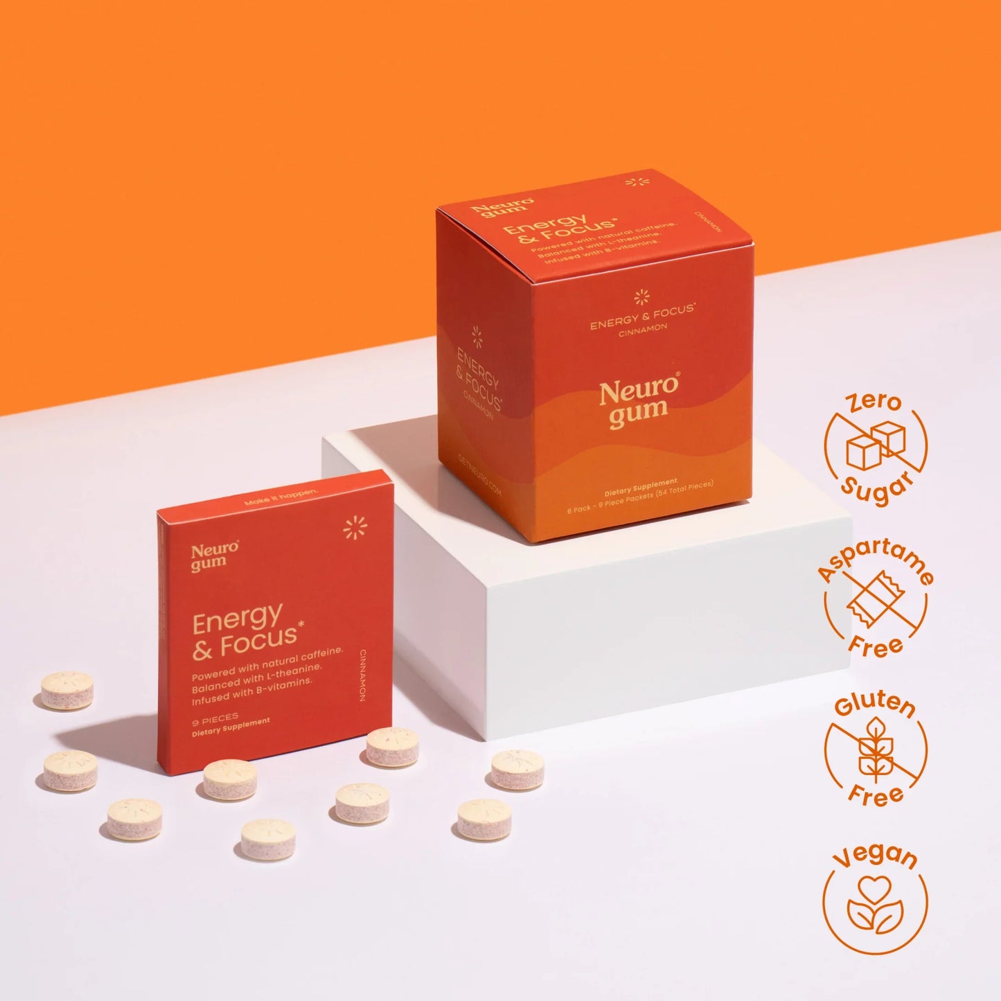 NeuroGum - Energy & Focus - 30 pieces